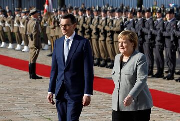 Mateusz Morawiecki i Angela Merkel w Warszawie