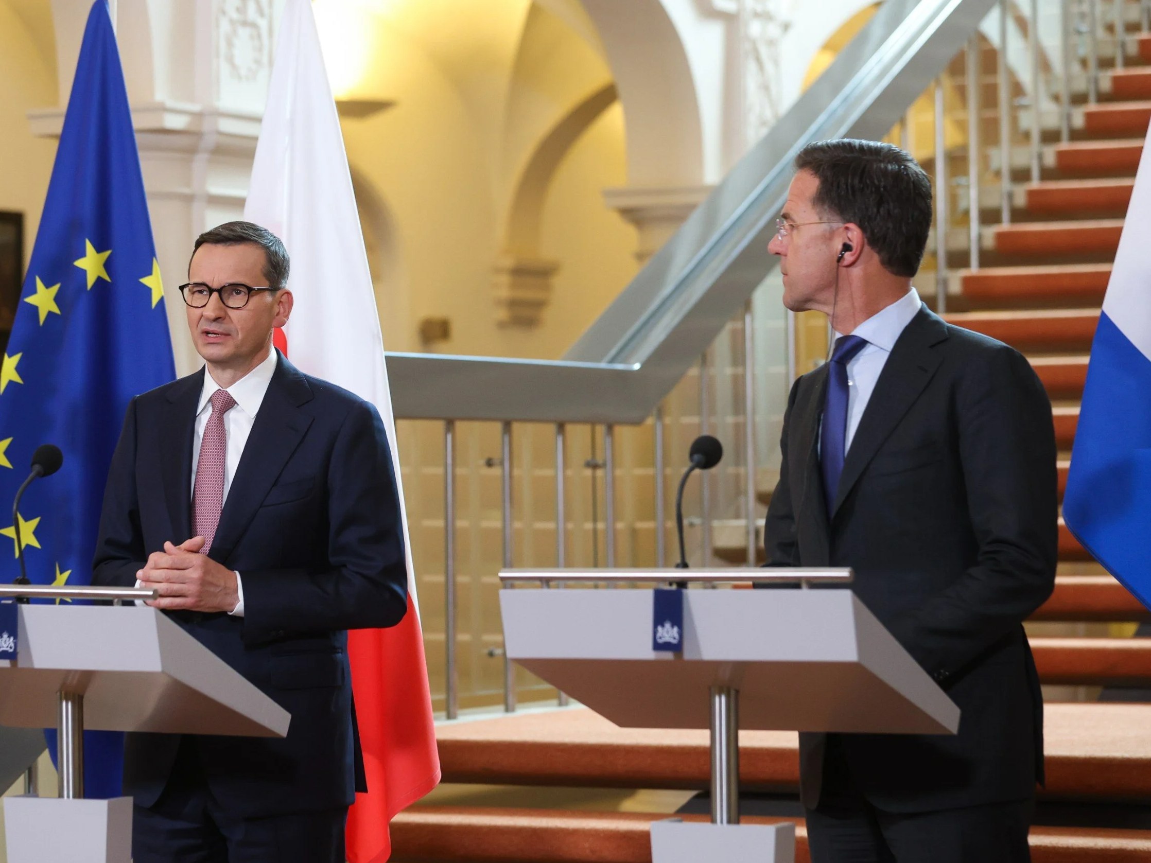 Mateusz Morawiecki i Mark Rutte