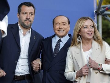 Matteo Salvini, Silvio Berlusconi i Giorgia Meloni