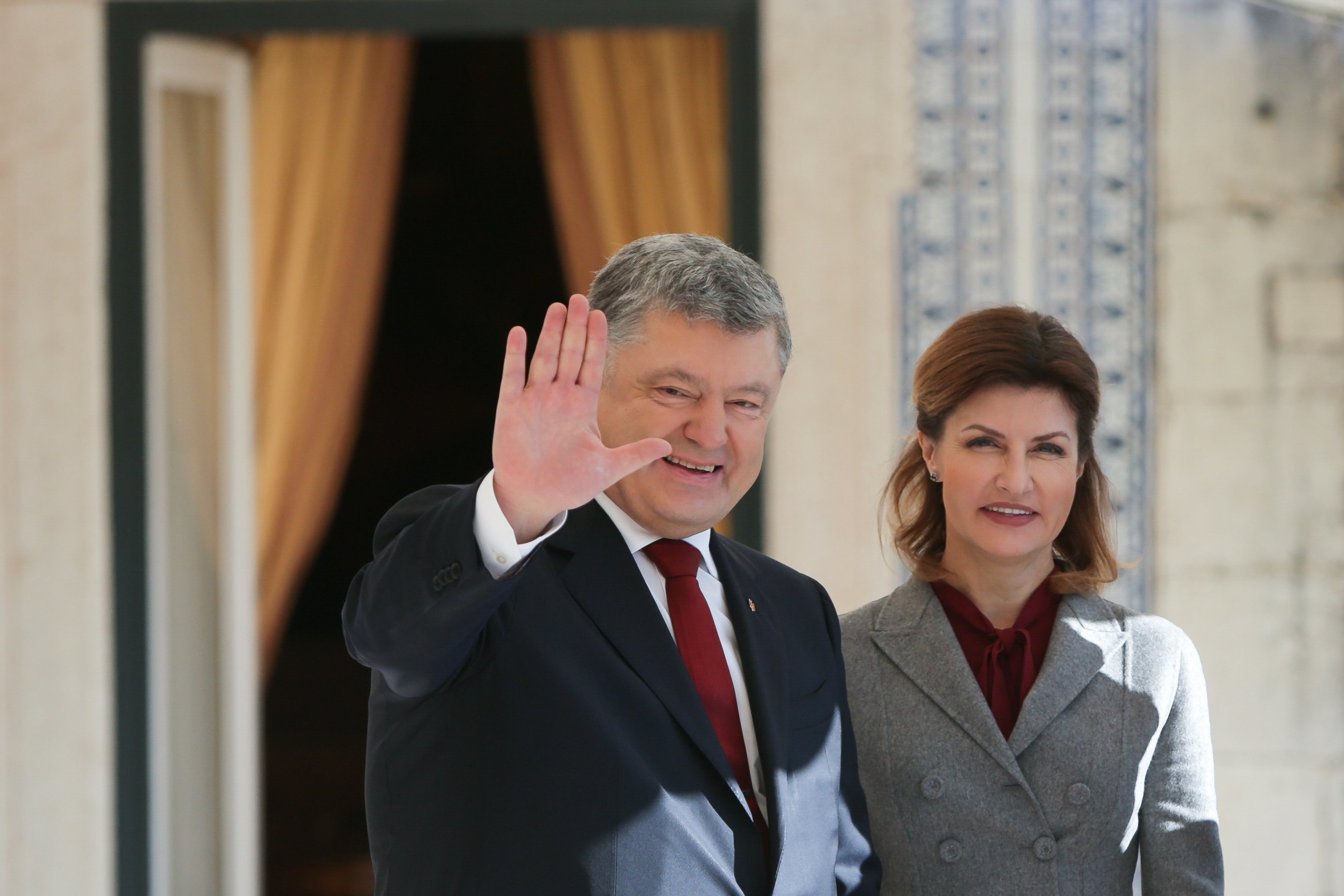 Petro Poroszenko z żoną