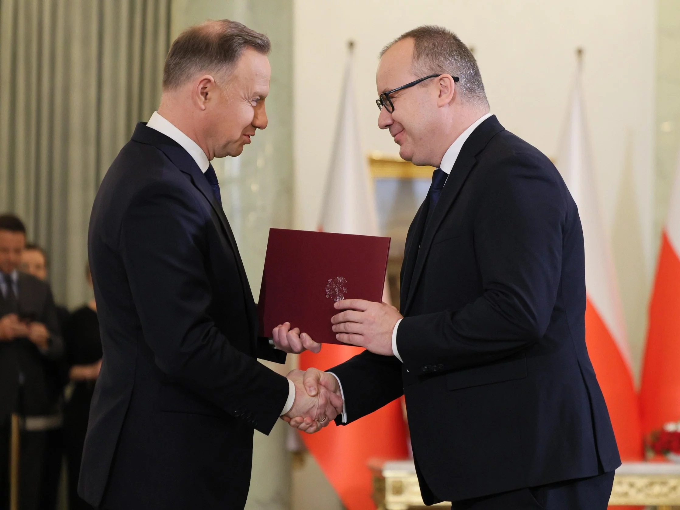 Prezydent Andrzej Duda i minister sprawiedliwości Adam Bodnar