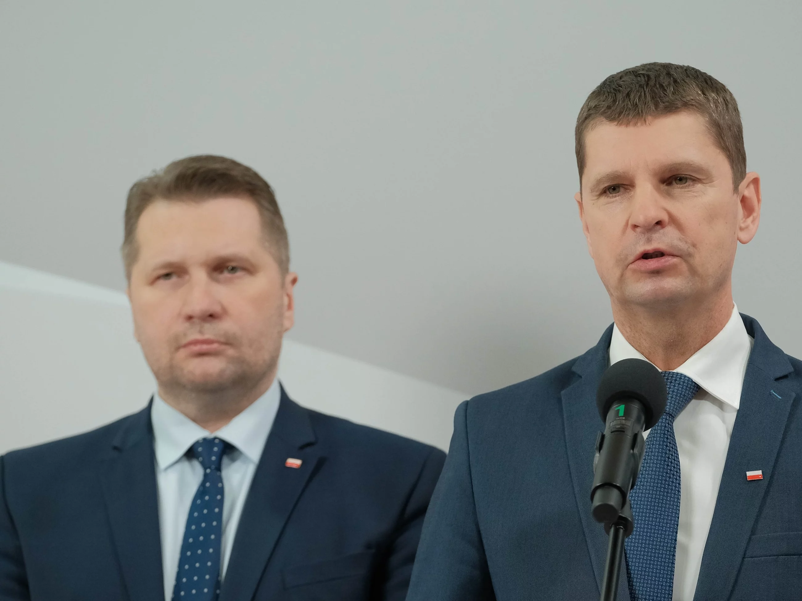 Minister Przemysław Czarnek i wiceminister Dariusz Piontkowski