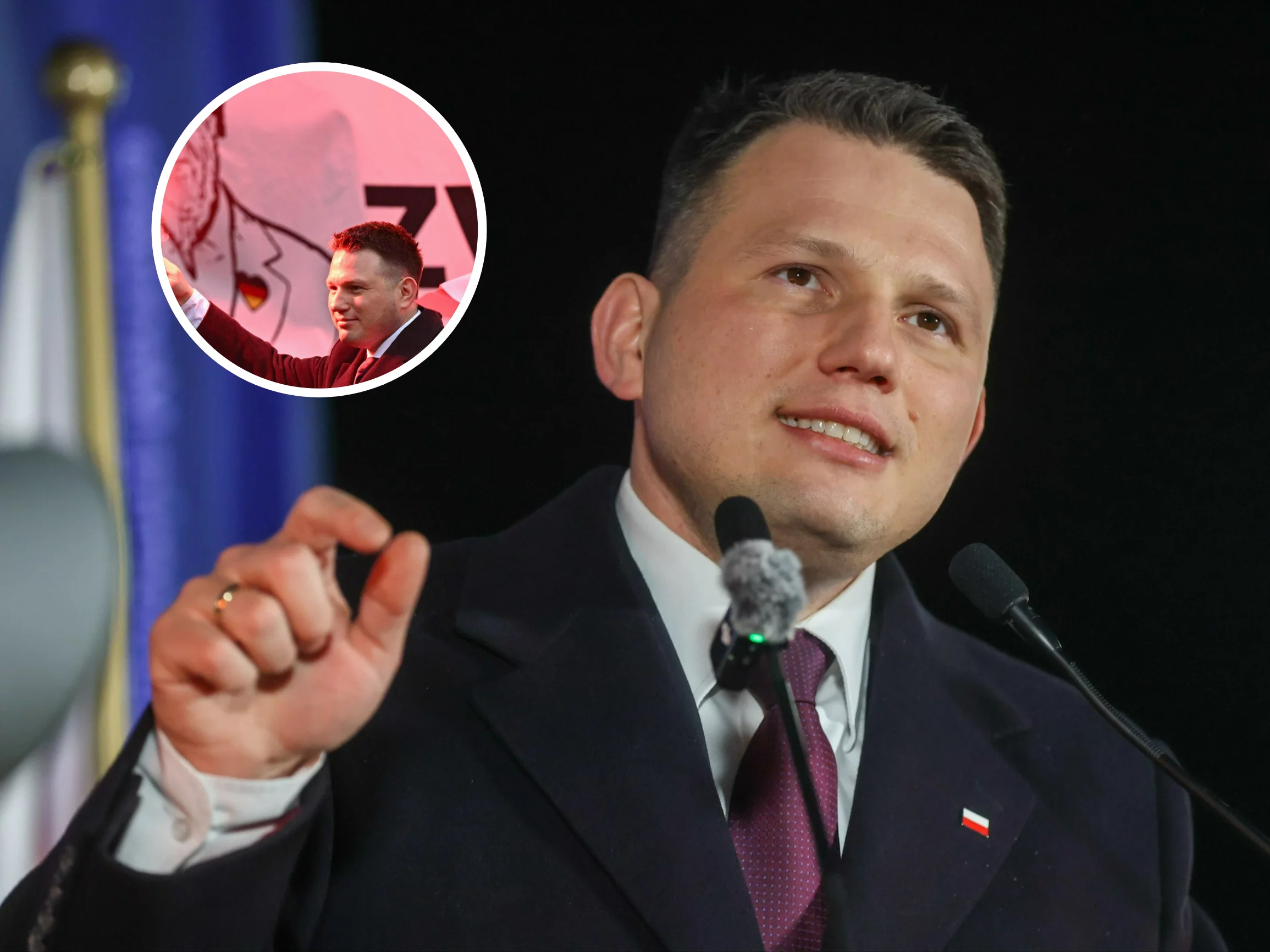 Mentzen zadrwił z zakazu. Zrobił to na Marszu Niepodległości