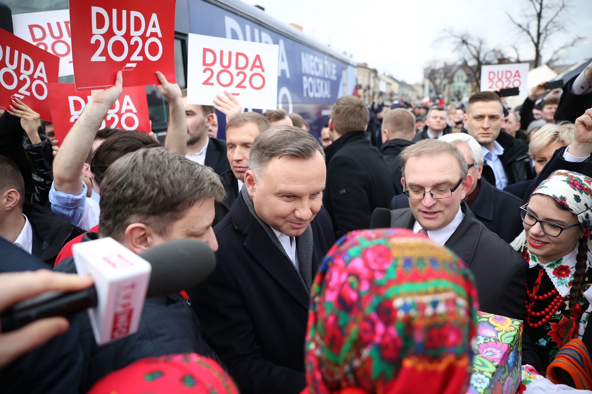 Prezydent Andrzej Duda z wyborcami