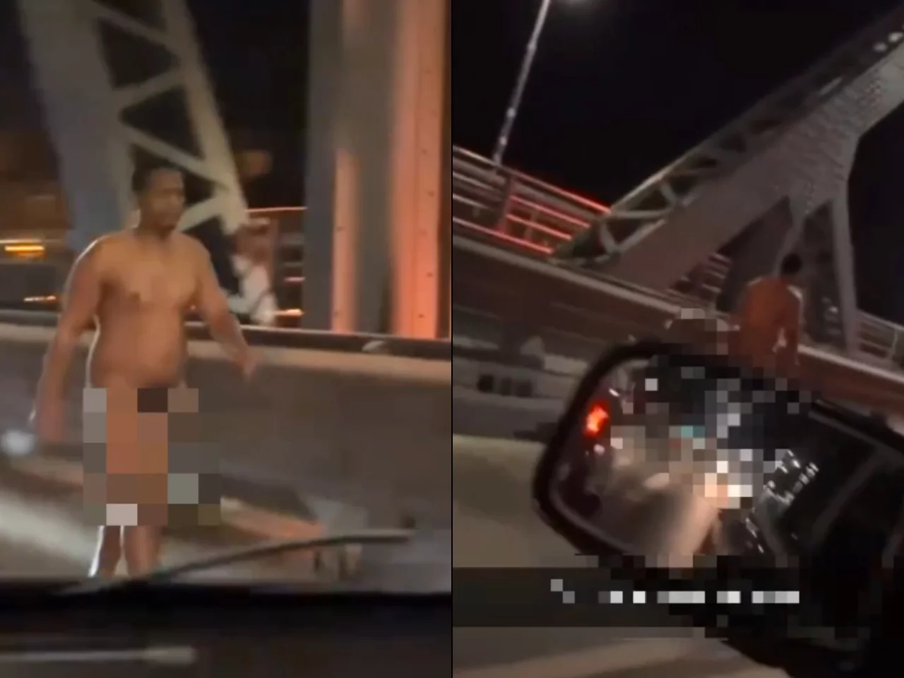 Nagi czarnoskóry mężczyzna szedł w Toruniu nocą w kierunku kobiety