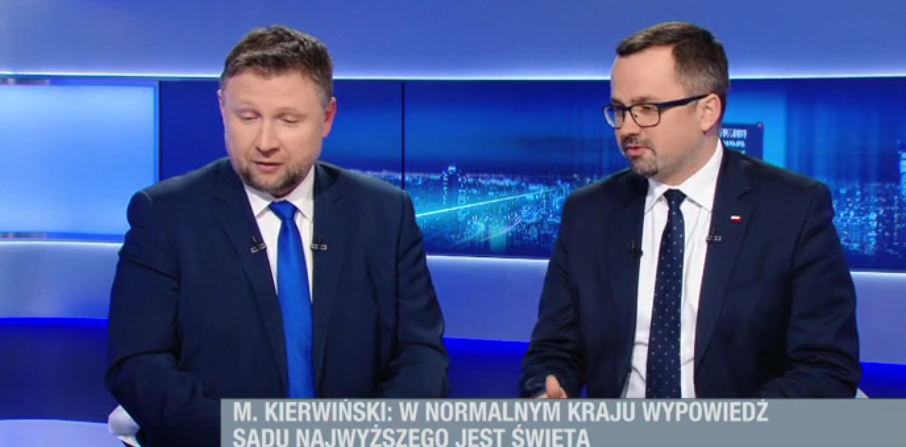 Do słownej przepychanki doszło pomiędzy Marcinem Kierwińskimi  (PO) a Marcinem Horałą (PiS).