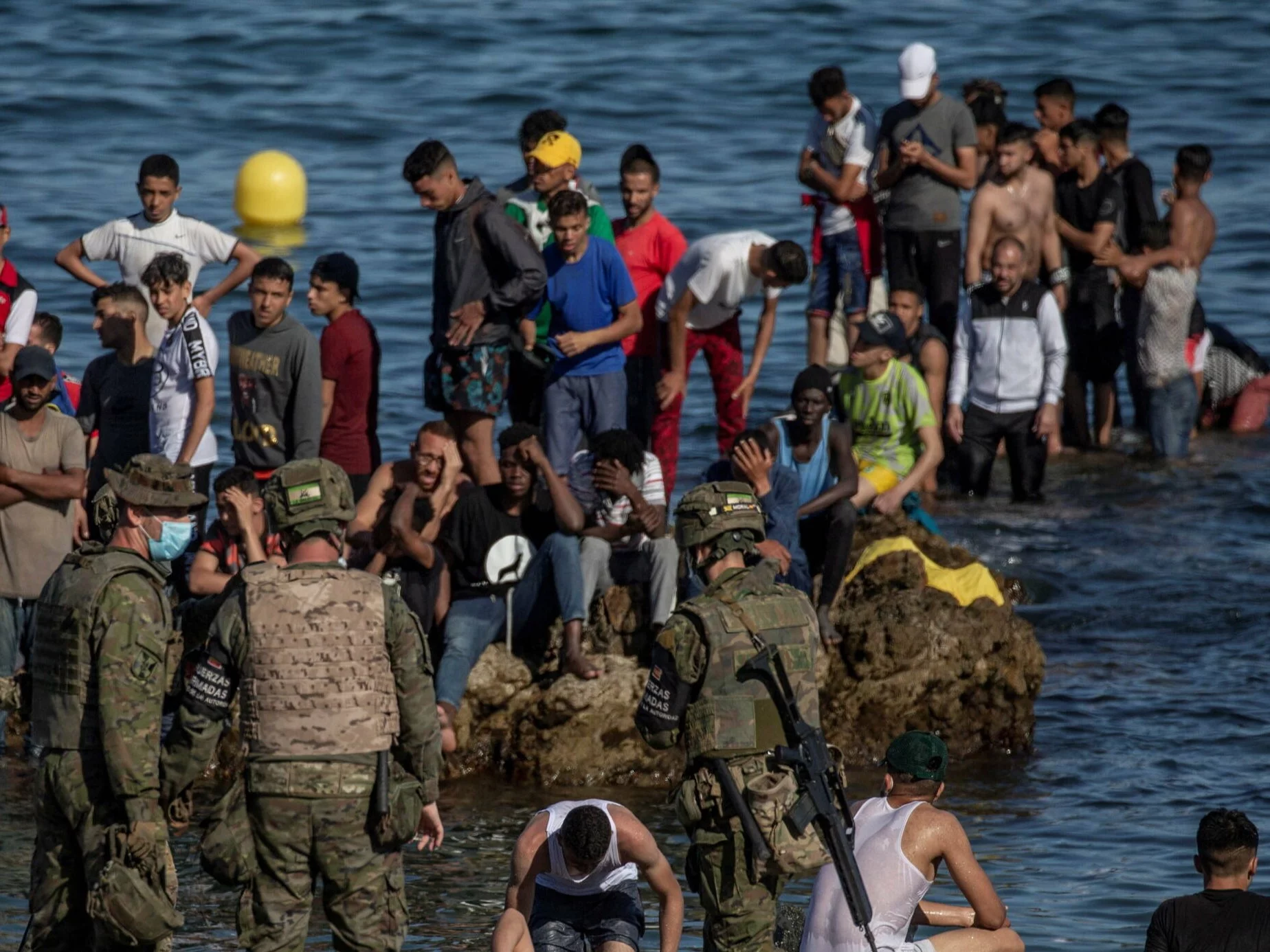 Migranci w Ceucie, sierpień 2026 r.