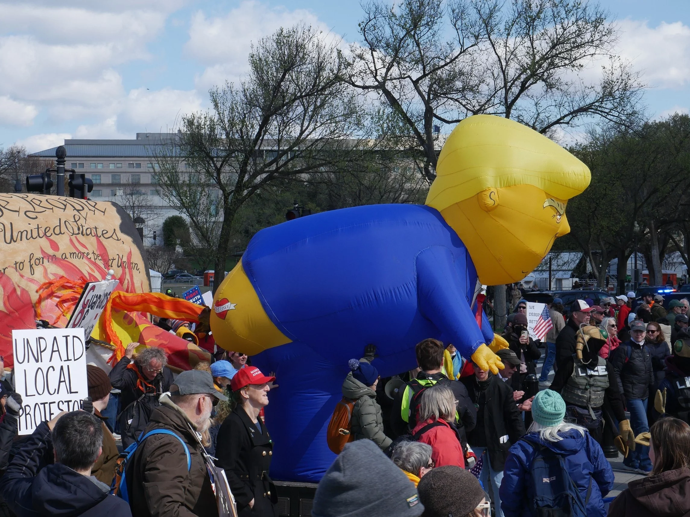Protest przeciwko Danaldowi Trumpowi w Waszyngtonie