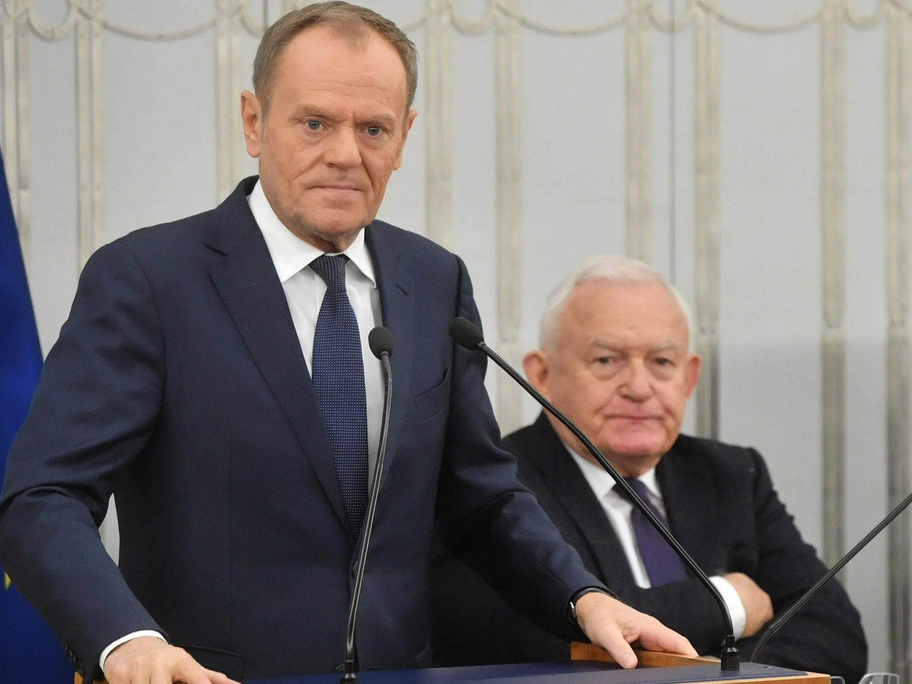 Donald Tusk i Leszek Miller