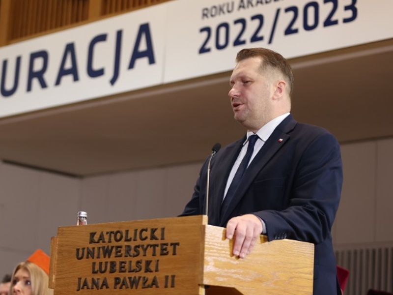 Minister edukacji i nauki Przemysław Czarnek