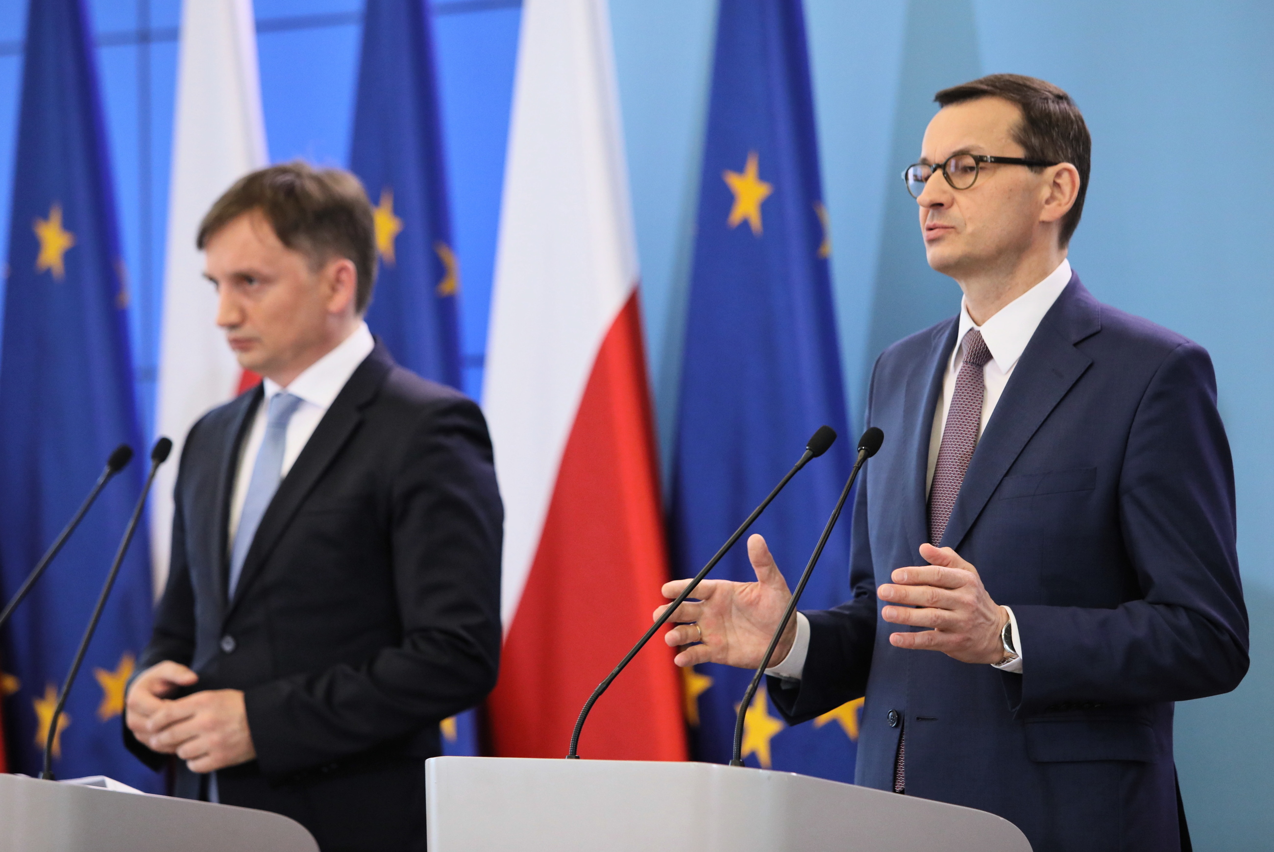 Zbigniew Ziobro i premier Mateusz Morawiecki