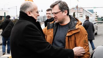 Minister spraw zagranicznych Zbigniew Rau oraz sekretarz stanu USA Antony Blinken spotkali się z ministrem spraw zagranicznych Ukrainy Dmytrem Kułebą