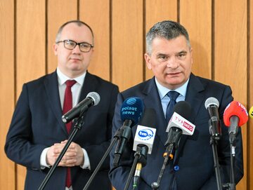 Minister sprawiedliwości Adam Bodnar i neo-prokurator krajowy Dariusz Korneluk