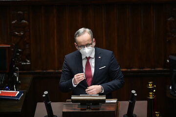 Minister zdrowia Adam Niedzielski w Sejmie