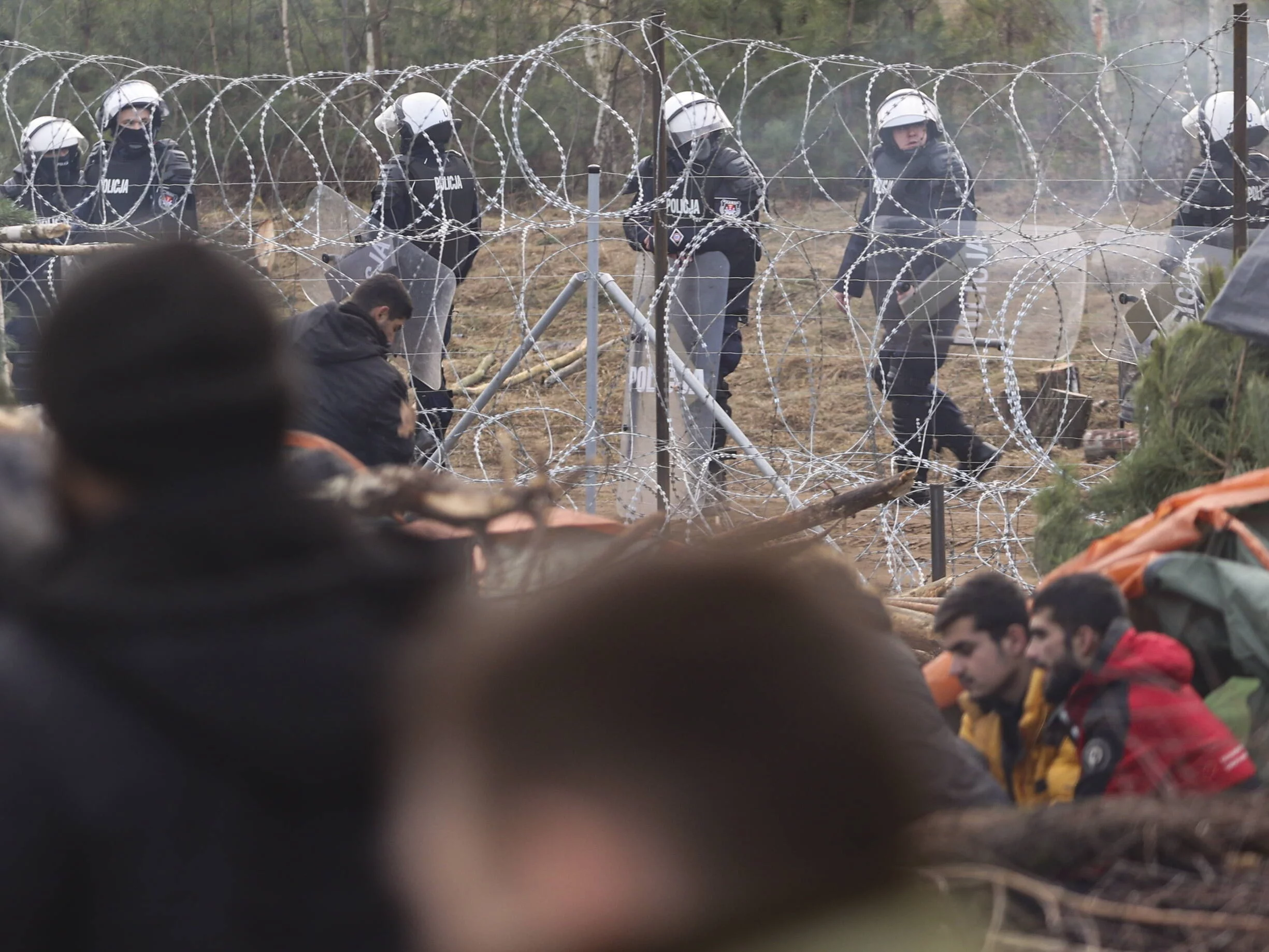 Migranci na granicy polsko-białoruskiej