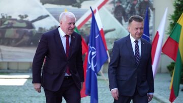 Ministrowie obrony Polski i Litwy