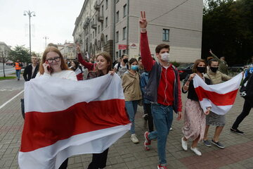 Mińsk. Protest studentów