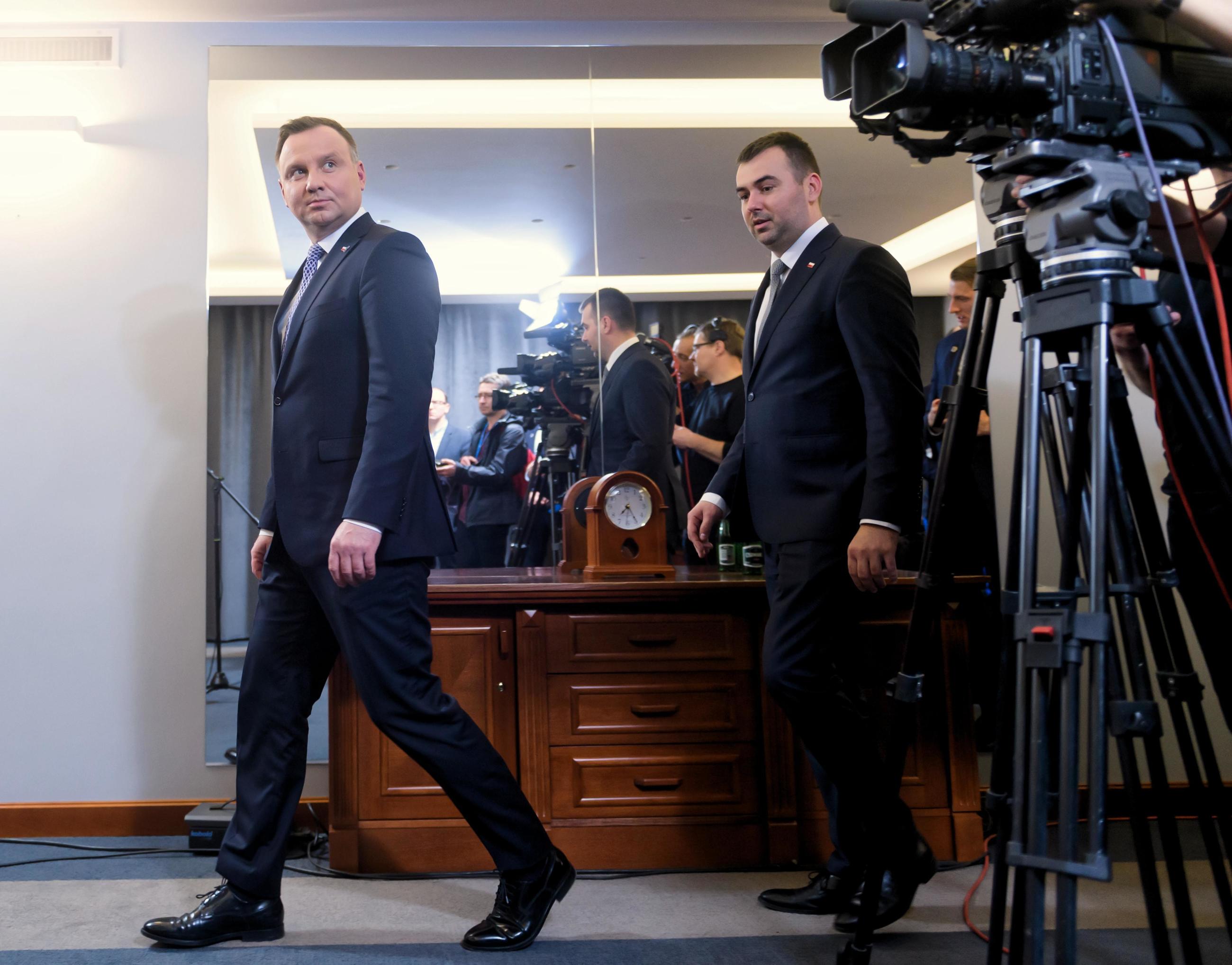 Andrzej Duda i Błażej Spychalski