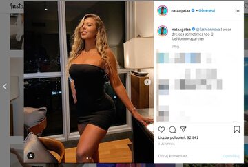 Modelka Natalia Garibotto pochodzi z Brazylii, w serwisie Instagram jej konto obserwuje ponad 2,4 mln użytkowników.
