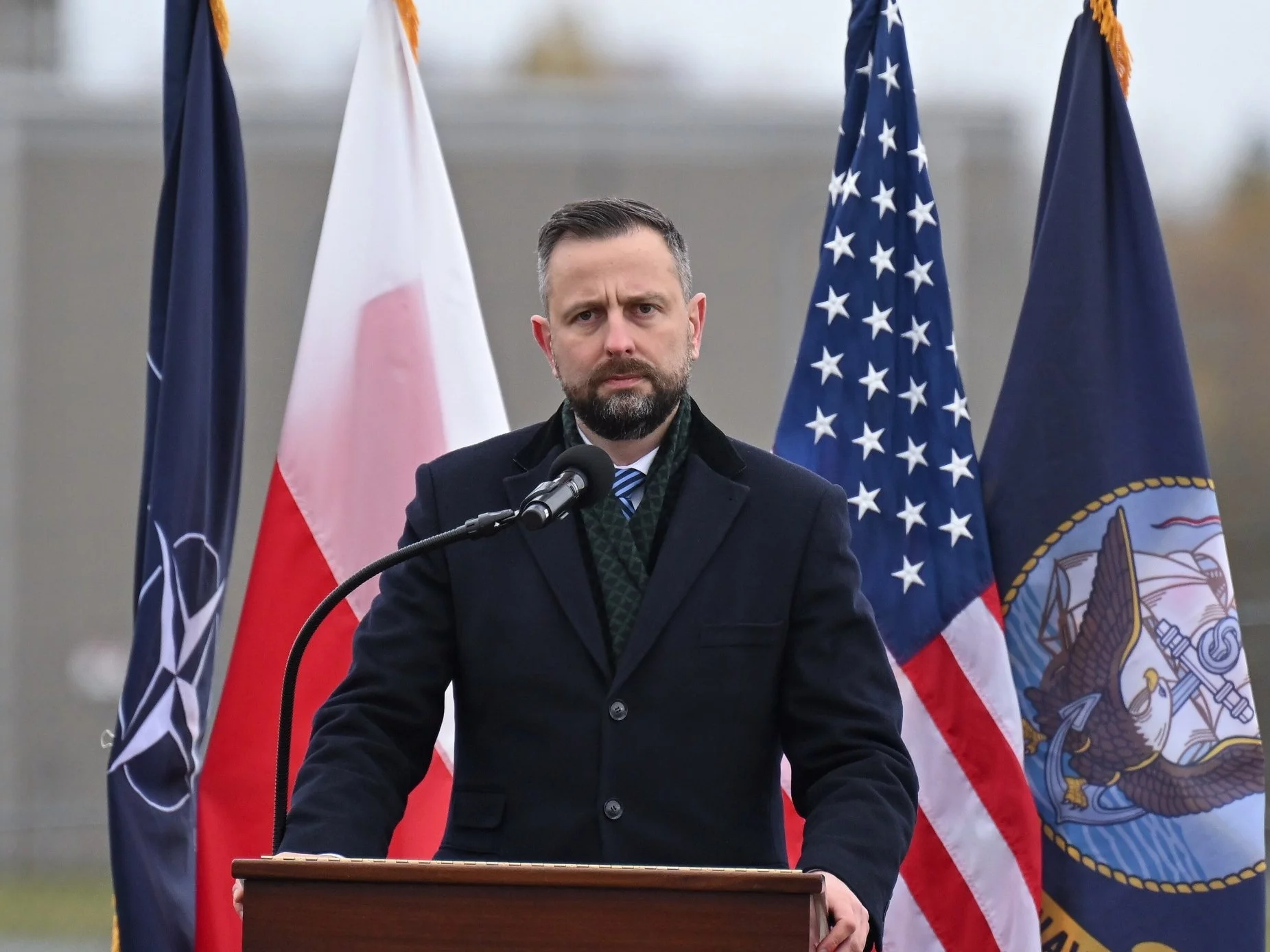 Wicepremier Władysław Kosiniak-Kamysz podczas otwarcia amerykańskiej bazy przeciwrakietowej w Redzikowie