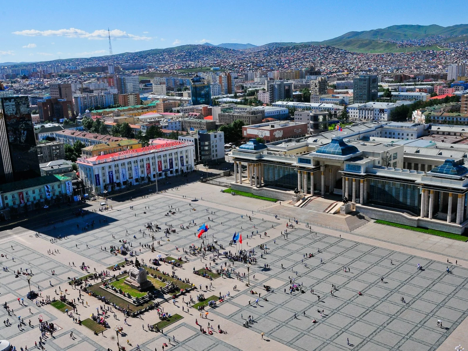 Widok na Ułan Bator, stolicę Mongolii