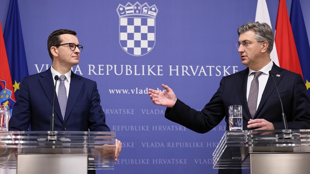 Mateusz Morawiecki i Andrej Plenković