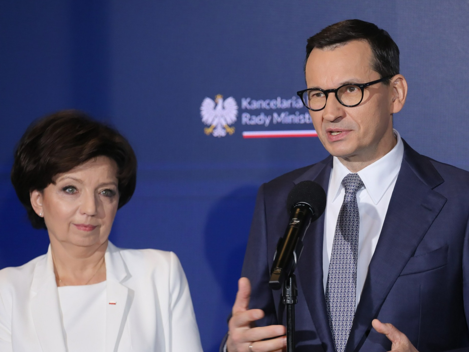 Mateusz Morawiecki i Marlena Maląg