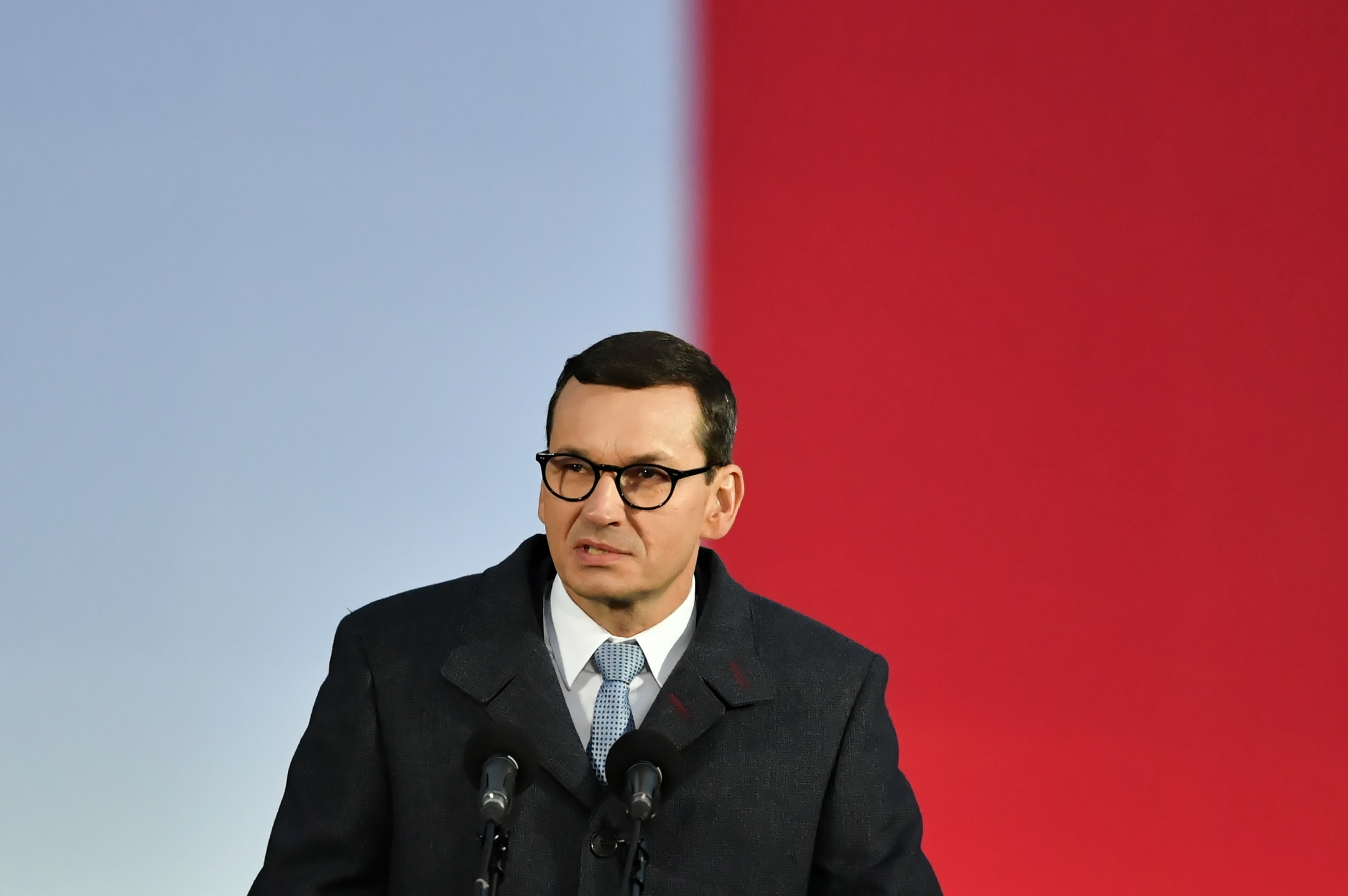 Premier Mateusz Morawiecki na Westerplatte