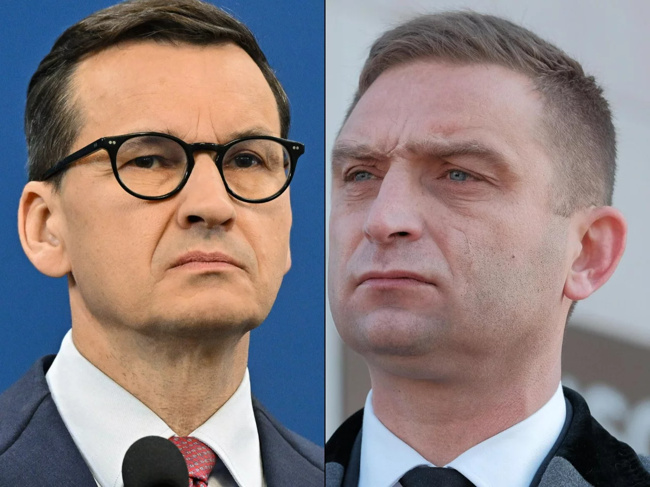 Mateusz Morawiecki i Robert Bąkiewicz