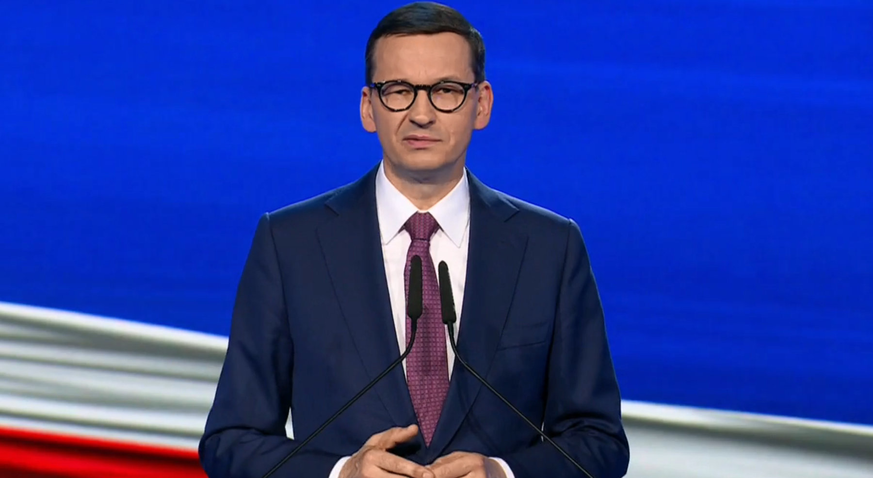 Premier Mateusz Morawiecki podczas prezentacji Polskiego Ładu