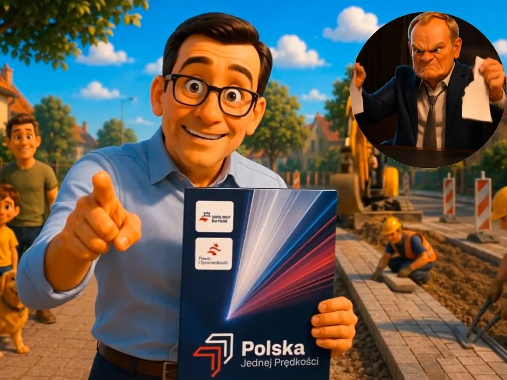 Spot AI Mateusza Morawieckiego "Polska jednej prędkości"