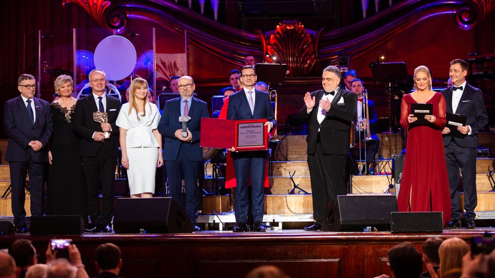 Laureaci podczas uroczystej Gali Człowiek Roku 2018 Strefy Wolnego Słowa