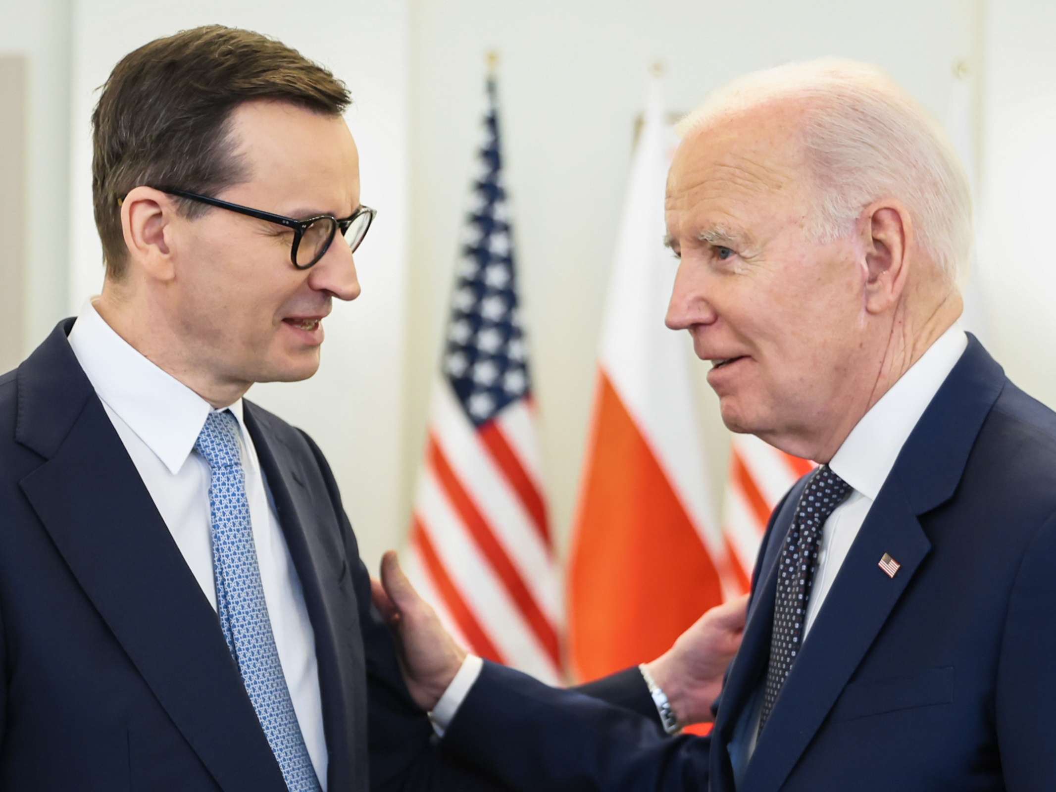 Premier Mateusz Morawiecki i prezydent USA Joe Biden