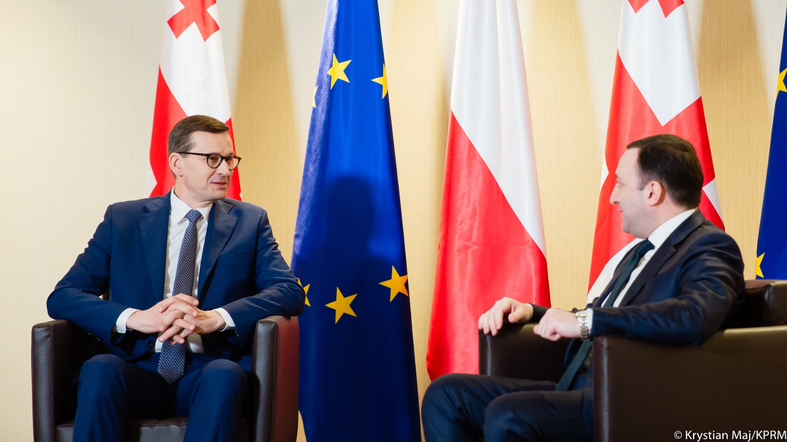 Mateusz Morawiecki i premier Gruzji Irakli Garibashvili