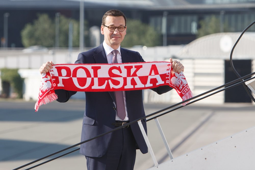 Mateusz Morawiecki przed wylotem do Berlina