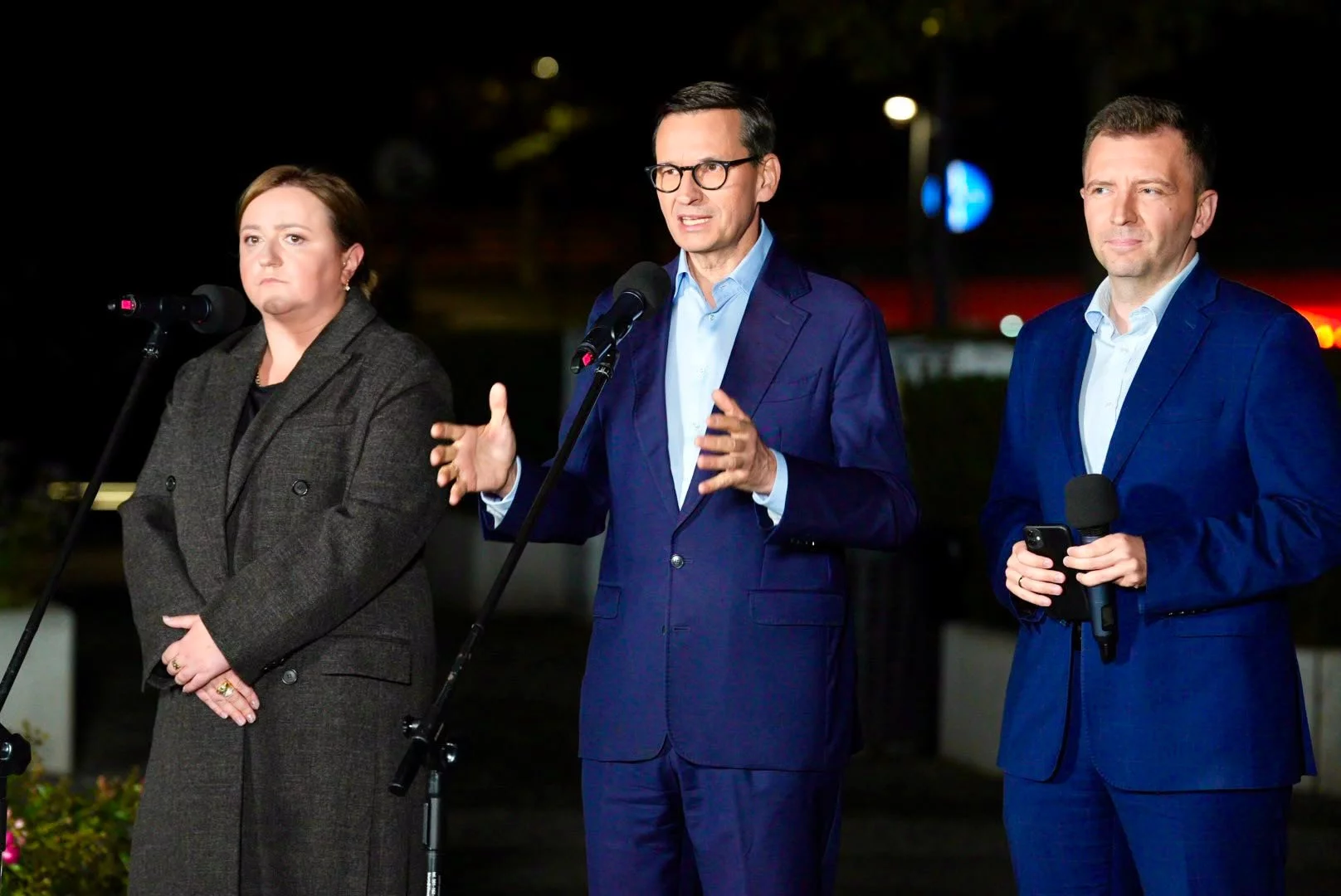 Olga Semeniuk-Patkowska, Mateusz Morawiecki i Łukasz Schreiber (Rozwój Plus)