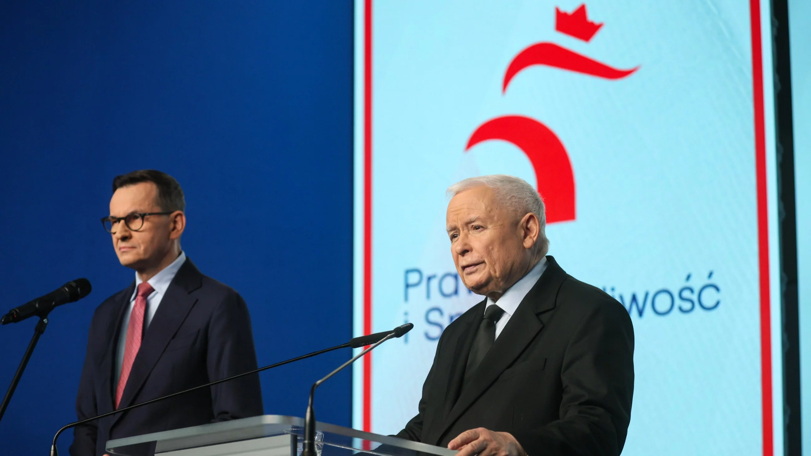 Mateusz Morawiecki i Jarosław Kaczyński