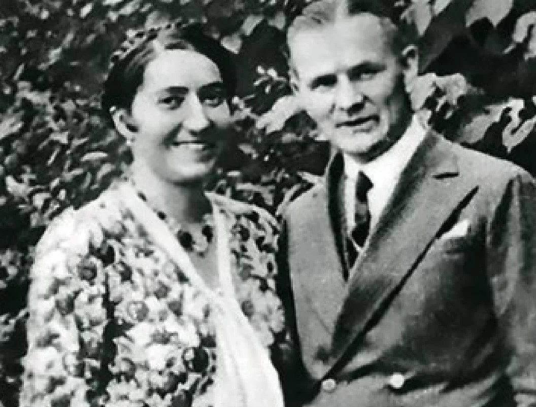 Zyta Woroniecka w dniu zaręczyn z Brunonem Boyem