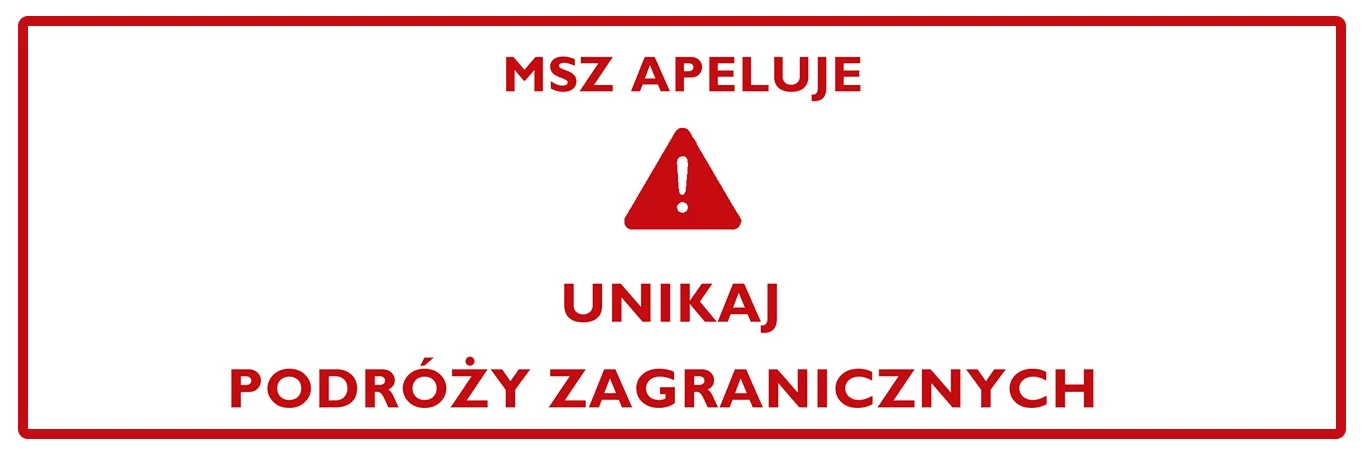 ostrzeżenie MSZ