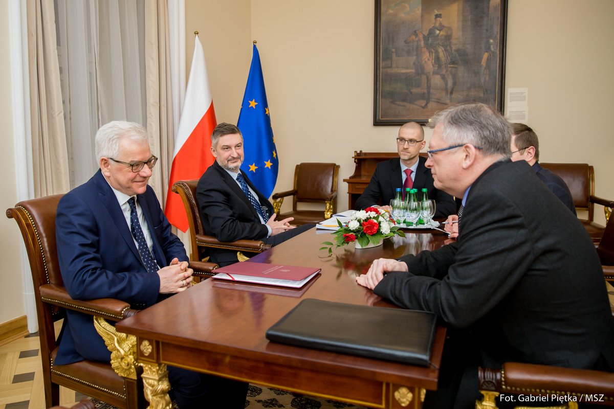 Spotkanie ministra Czaputowicza z ambasadorem Rosji
