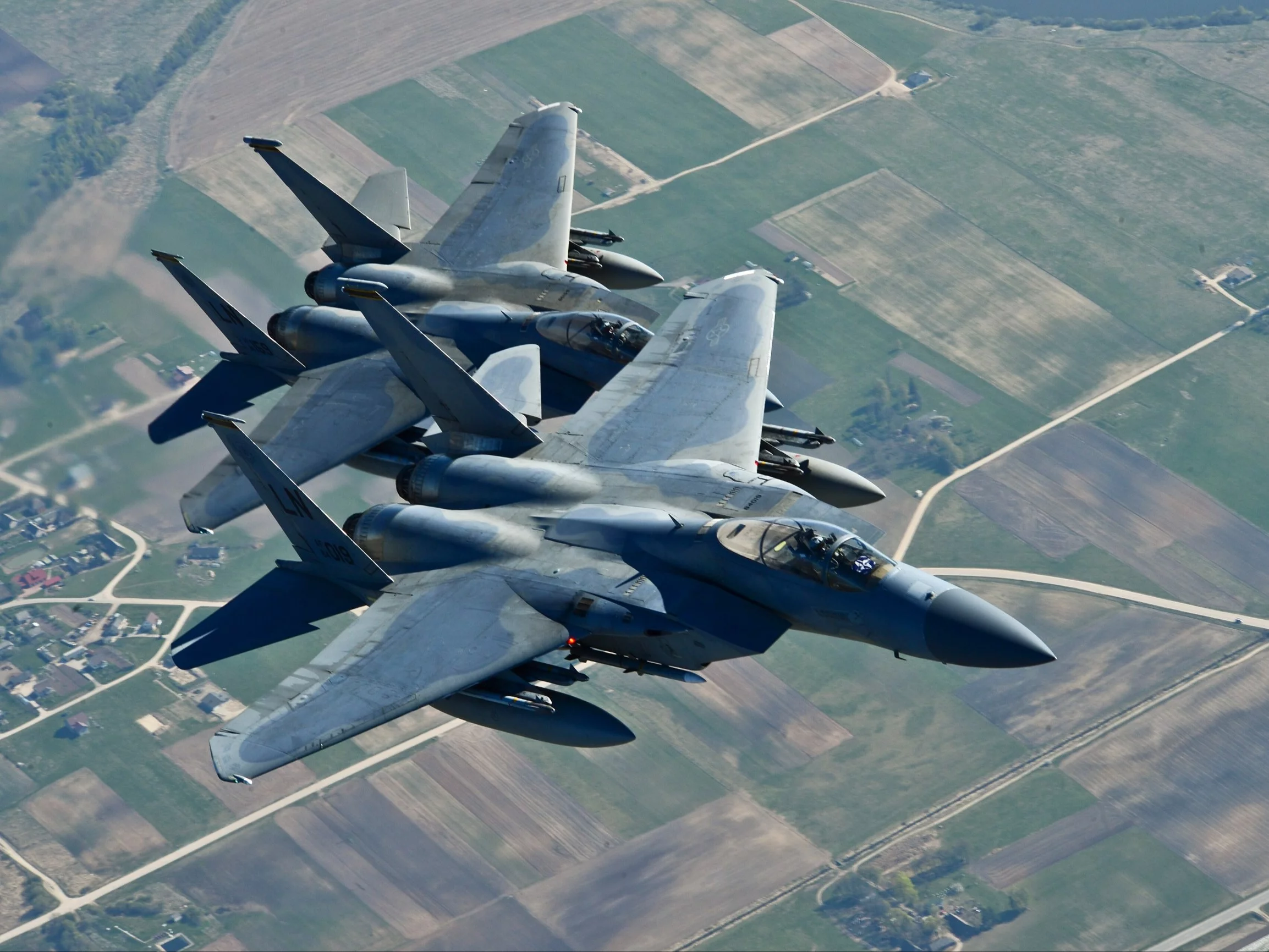 Myśliwce NATO podczas misji Baltic Air Policing nad Litwą