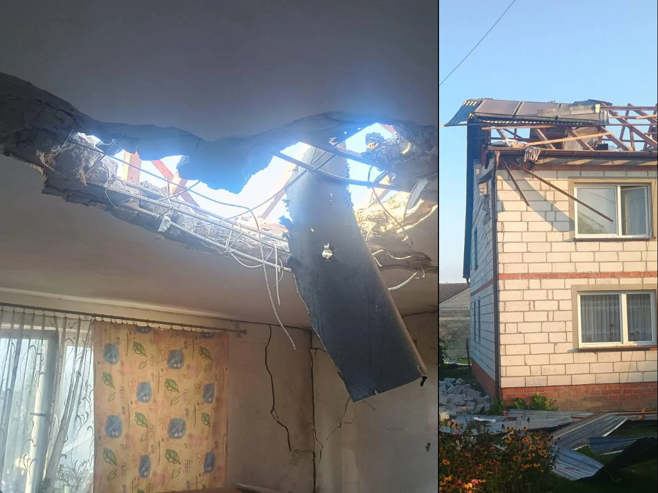 Nowe informacje o Wyrykach. Nieoficjalnie: To nie polska rakieta spadła na dom