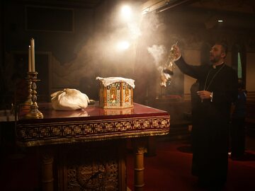 Nabożeństwo w koptyjskim kościele prawosławnym