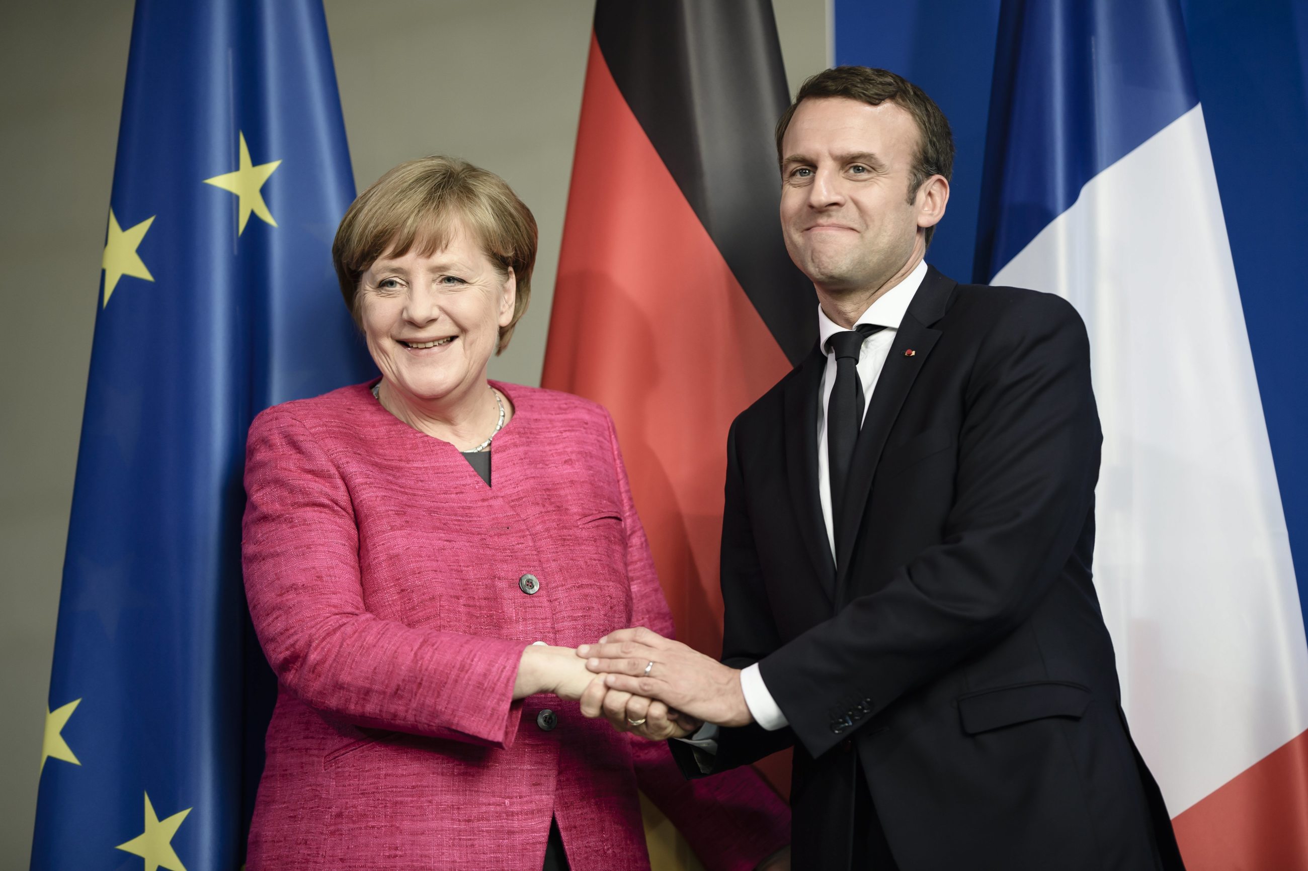 Angela Merkel i Emmanuel Macron