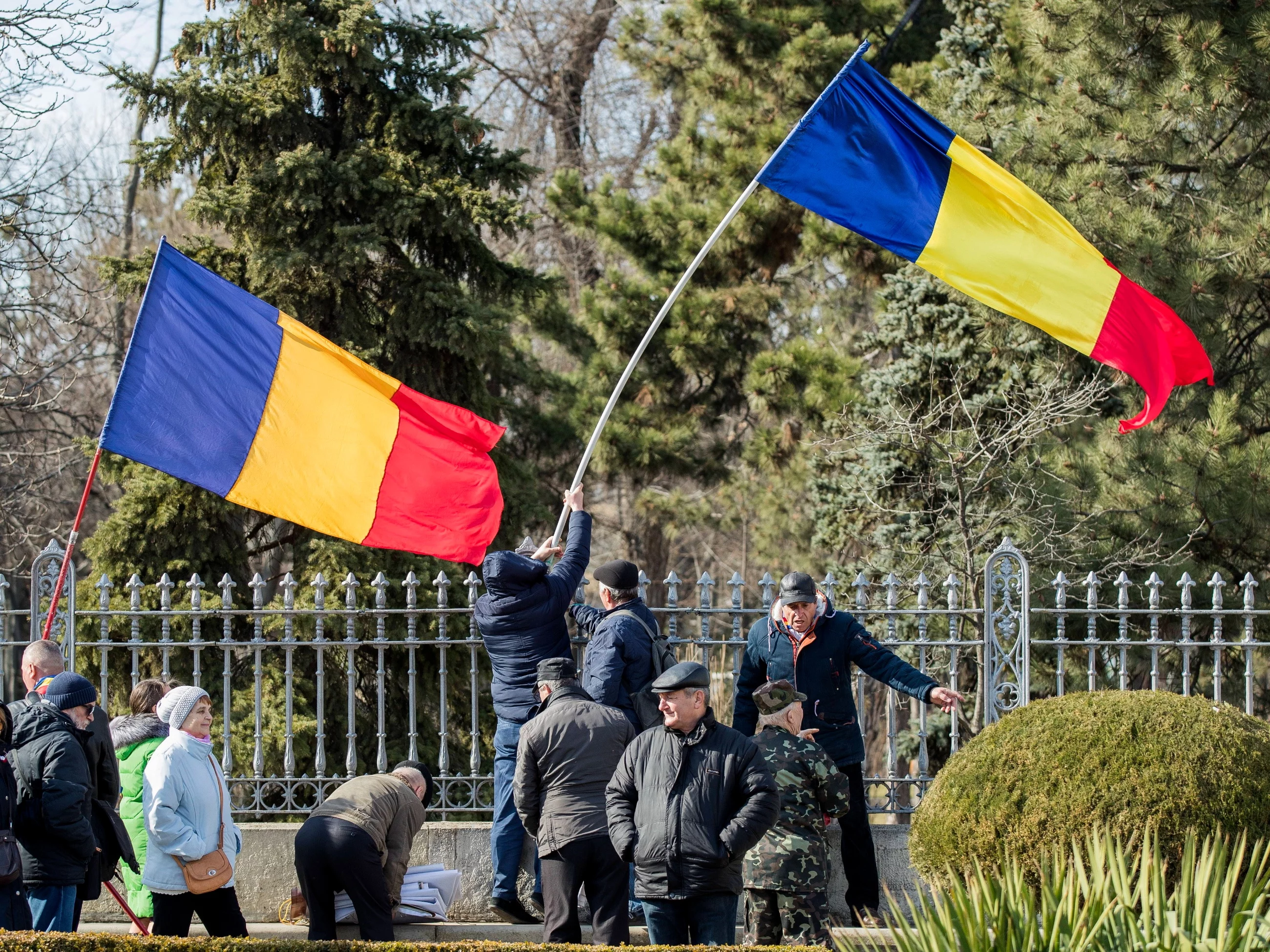 Kiszyniów. Protest przeciwko obecności rosyjskich wojsk w rejonie Naddniestrza.