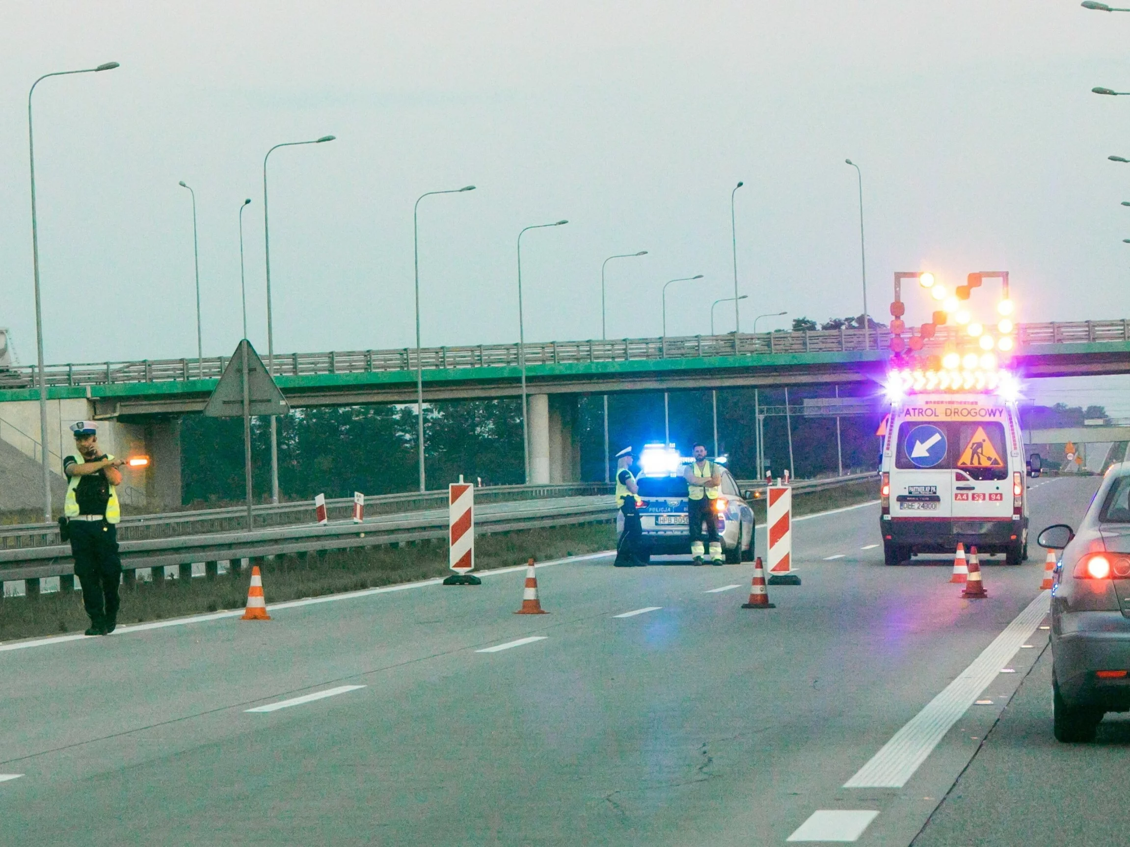 Miejsce poszukiwań Izabeli P. na autostradzie A4