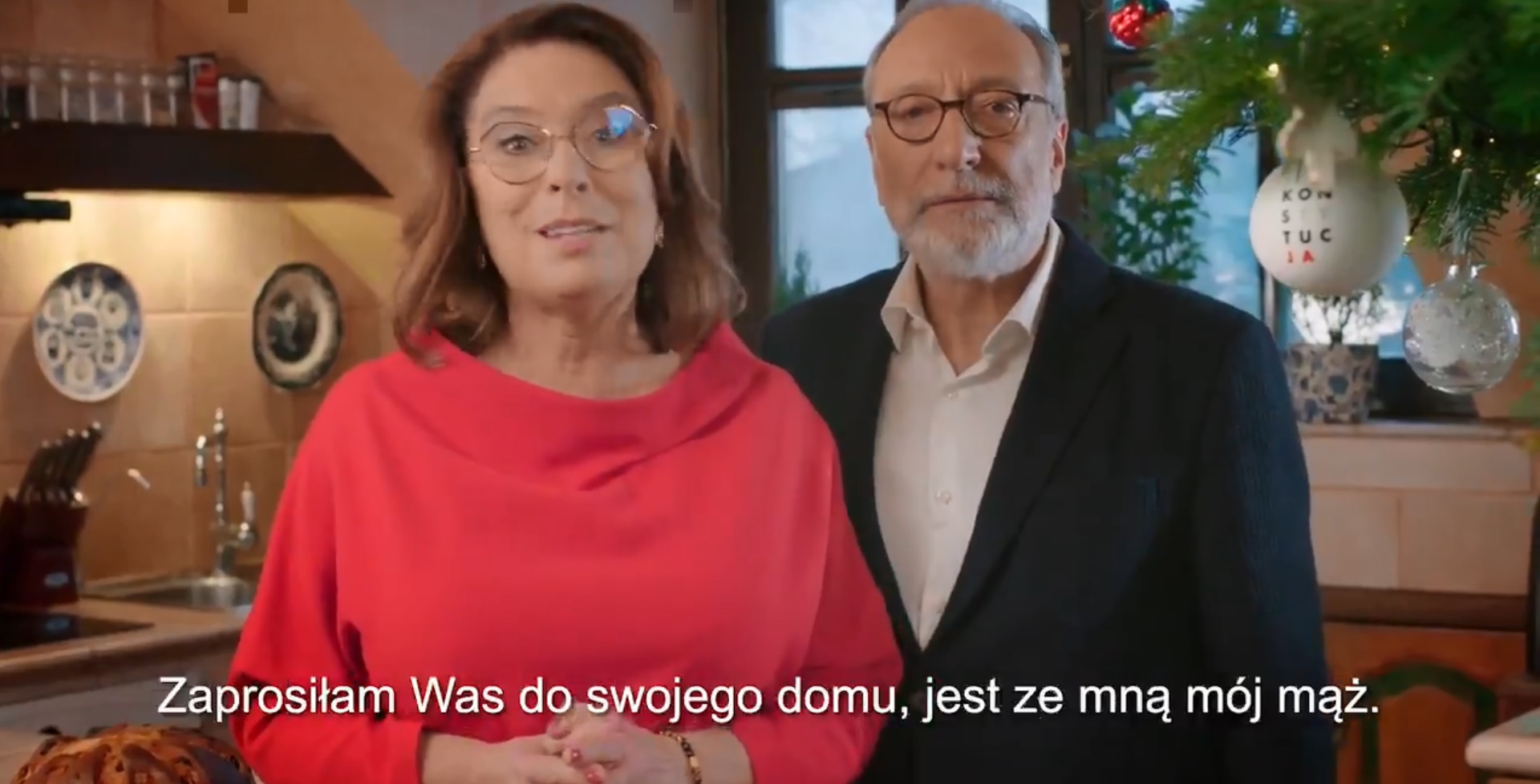 Małgorzata Kidawa-Błońska i Jan Kidawa-Błoński złożyli Polakom świąteczne życzenia