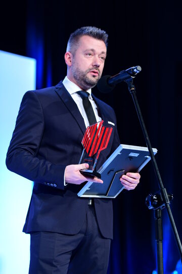 Nagrodę odebrał Krzysztof Kosiński z LINK4