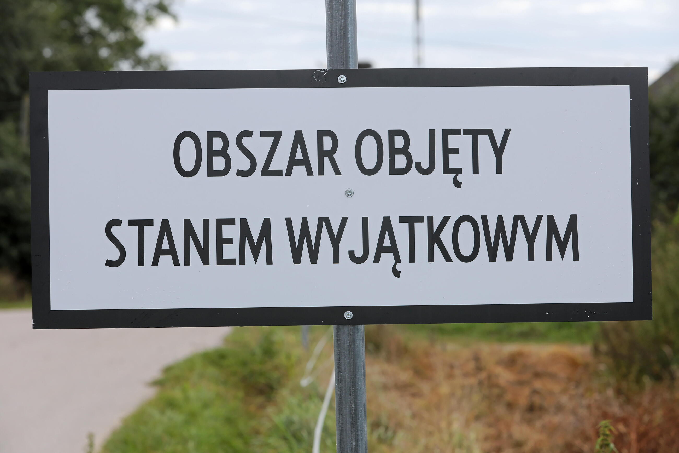 Grzybowszczyzna. Obszar objęty stanem wyjątkowym.