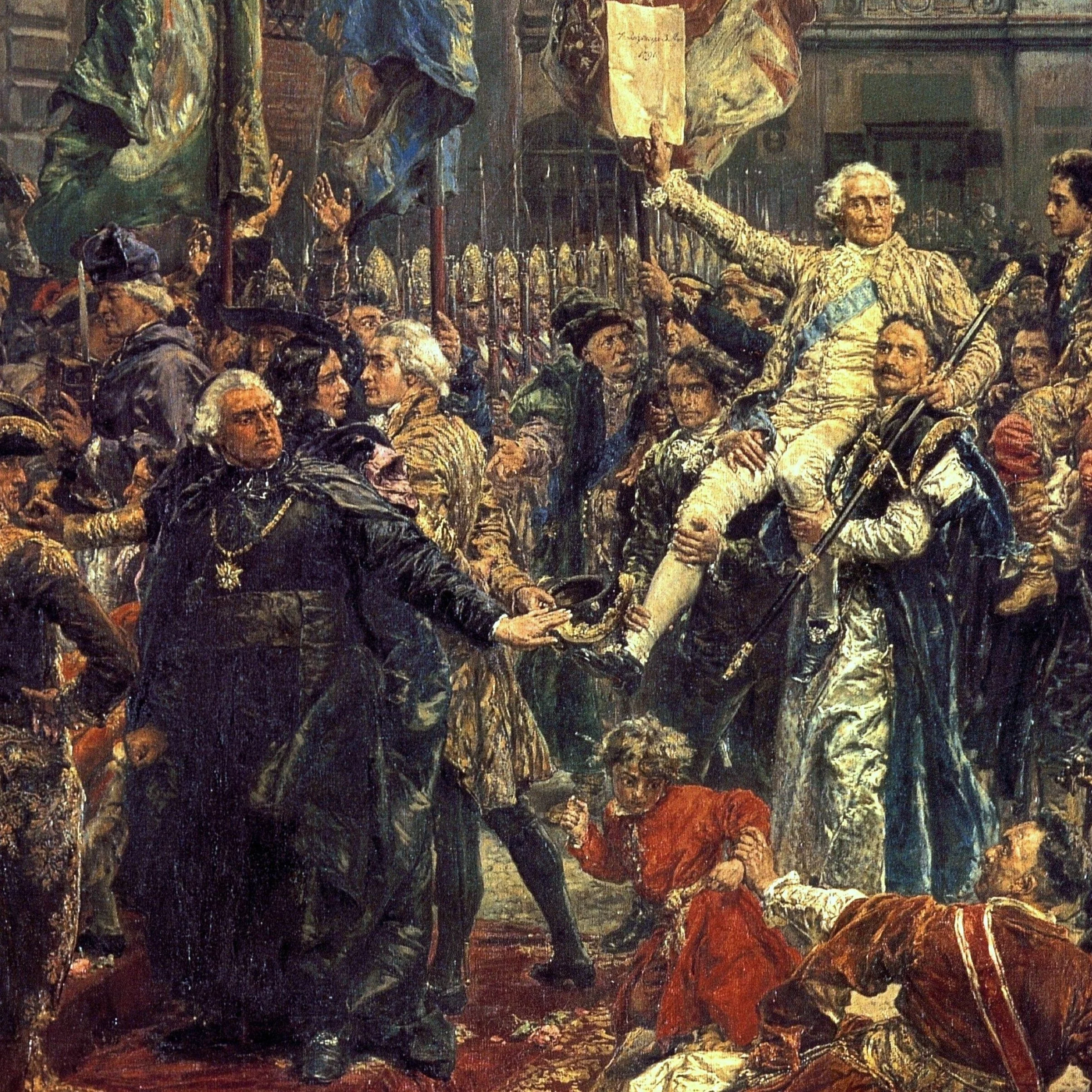 Konstytucja 3 Maja. Fragment obrazu Jana Matejki